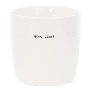 Sögne Home Krus good times 30 cl hvit