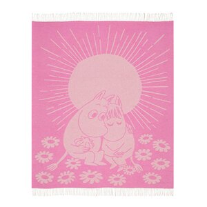 MoominArabia Mummi pledd 125x170 cm Kjærester rosa
