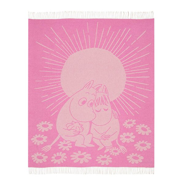 MoominArabia Mummi pledd 125x170 cm Kjærester rosa