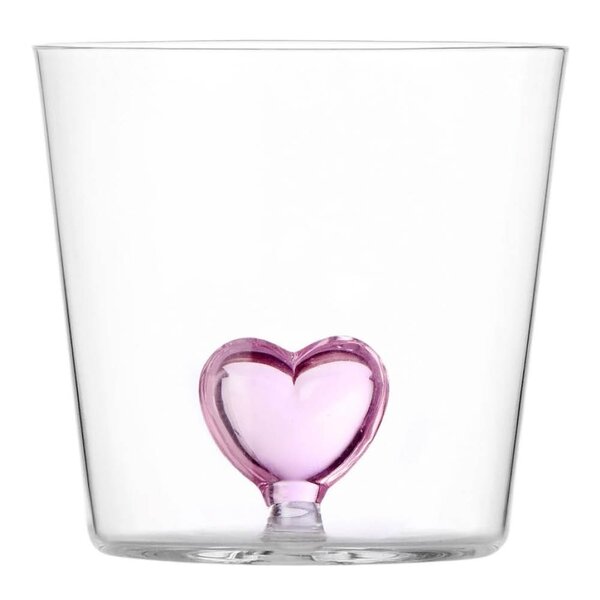 Ichendorf Milano Cuore vannglass 35 cl hjerte rosa
