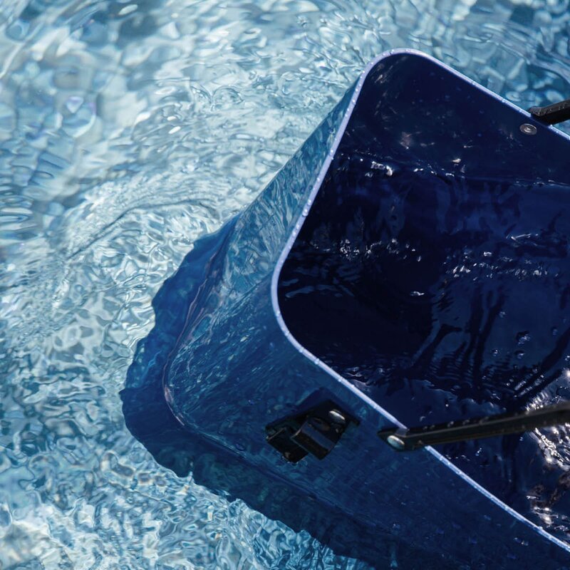 Hinza Recycled Plastic veske med sykkelfeste høy 14L blå