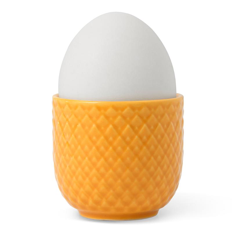 Lyngby Porcelæn Rhombe Color eggeglass 5 cm gul