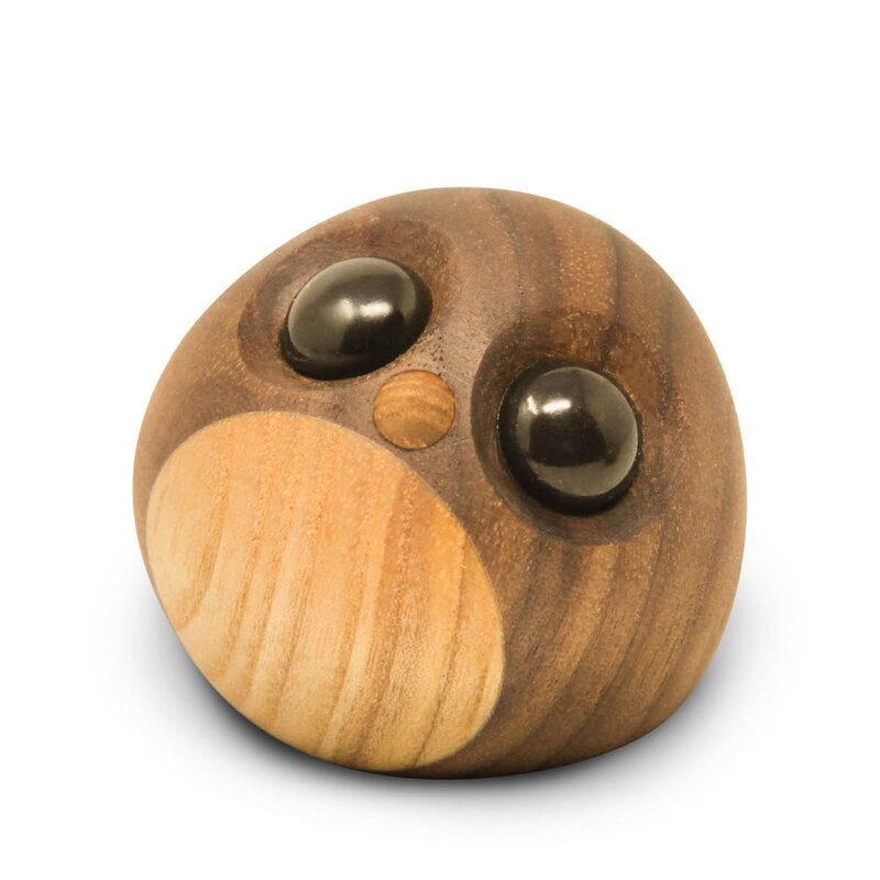 FableWood Freddy pingvinunge trefigur 5 cm valnøtt/ask