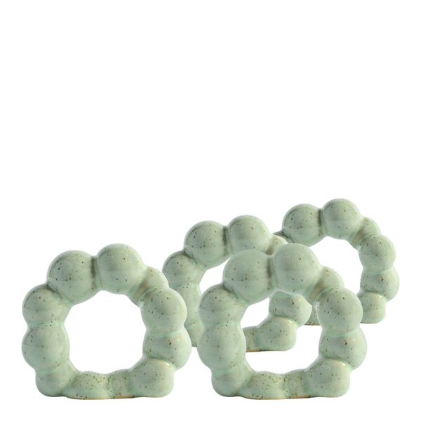 ByOn Porto serviettring 6,5x2,5 cm 4 stk mintgrønn