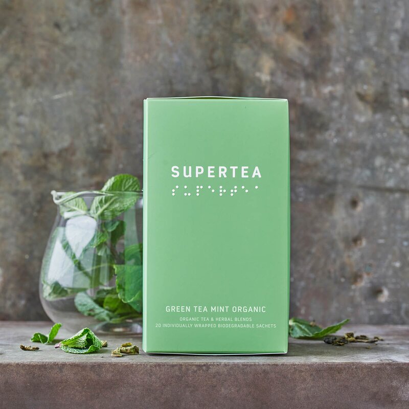 Teministeriet Supertea økologisk grønn te 30g 20 stk mynte