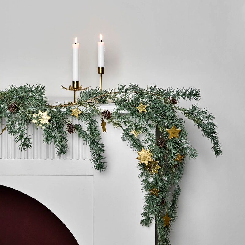 House Doctor Stars girlander 200 cm antikk messing