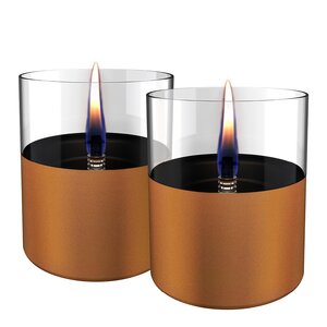 Tenderflame Lilly bordlykt 10 cm 2 stk kobber