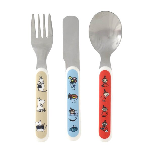 Rätt Start Mummi barnebestikk 3 deler Mummitrollet/Lille My