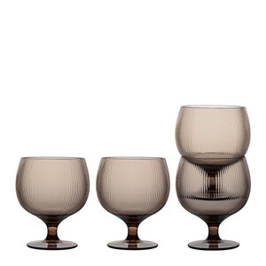 Sagaform Billi vinglass 35 cl 4 stk brun