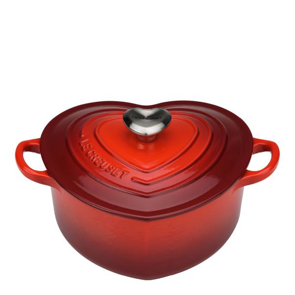 Le Creuset – Gryte hjerteformet 2L cerise