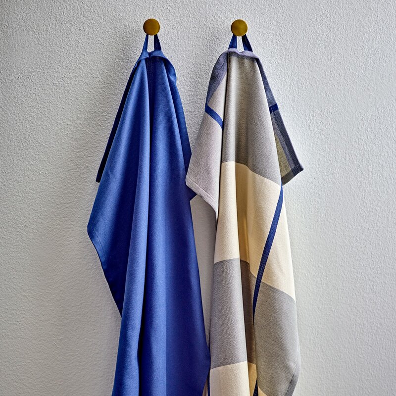 Södahl Blocks kjøkkenhåndkle 50x70 cm 2 stk royal blue