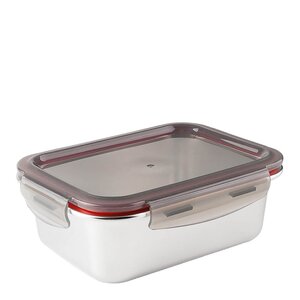 Lacor Matboks i stål med tett lokk 1,25L 20,5x15,5x7,4 cm