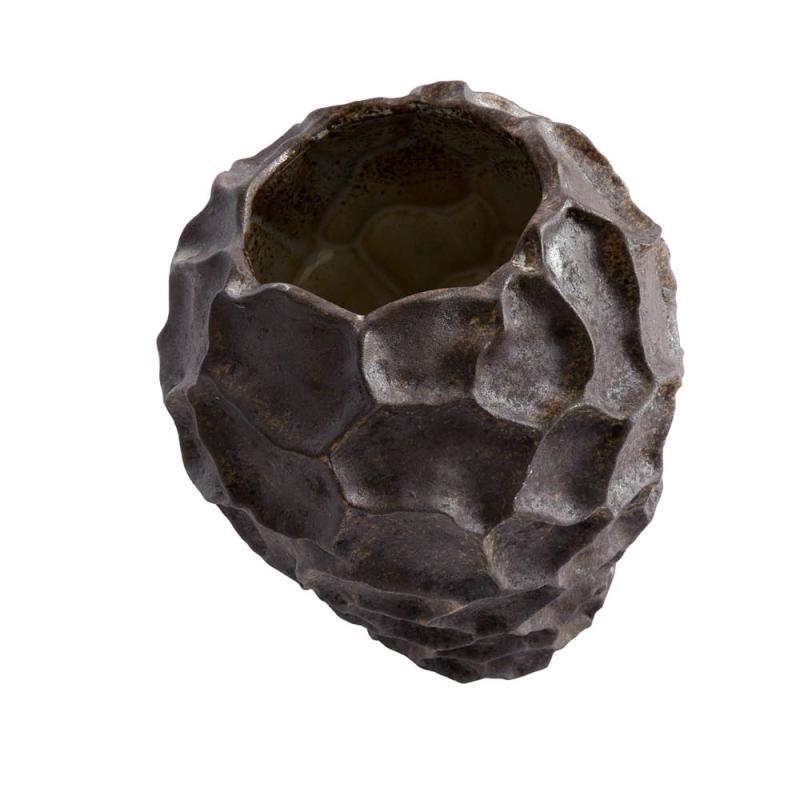 Muubs Soil vase 21,5x18 cm chokolade