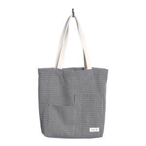 The Organic Company Piqué handlenett 30x35 cm evening grey