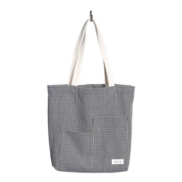 The Organic Company Piqué handlenett 30x35 cm evening grey
