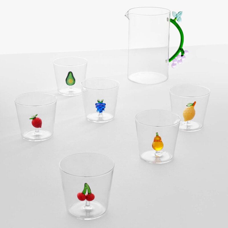 Ichendorf Milano Fruits & Flowers vannglass 35 cl pære