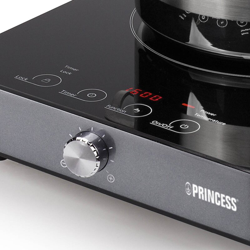 PRINCESS Digital induksjonsplate 303010 enkel 42x33 cm