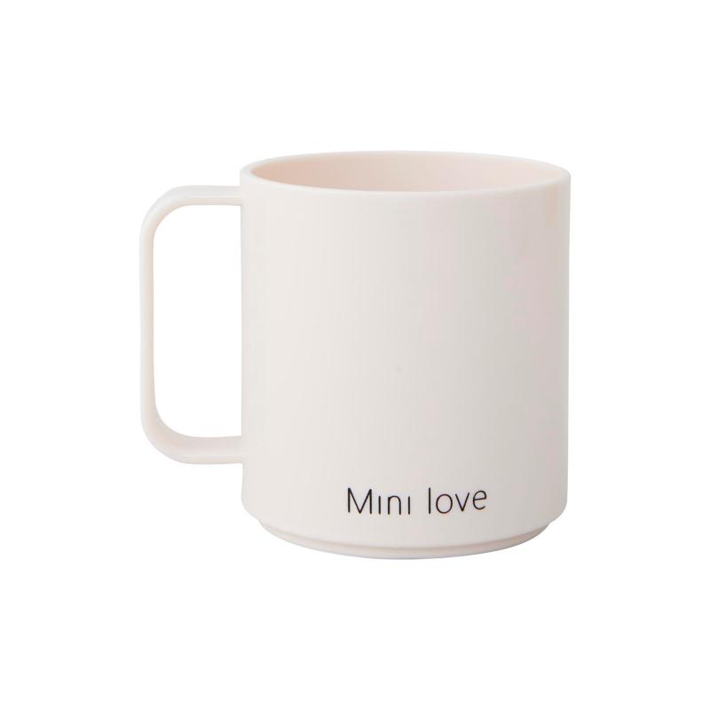 Design Letters Kids mini Love kopp med håndtak hvit