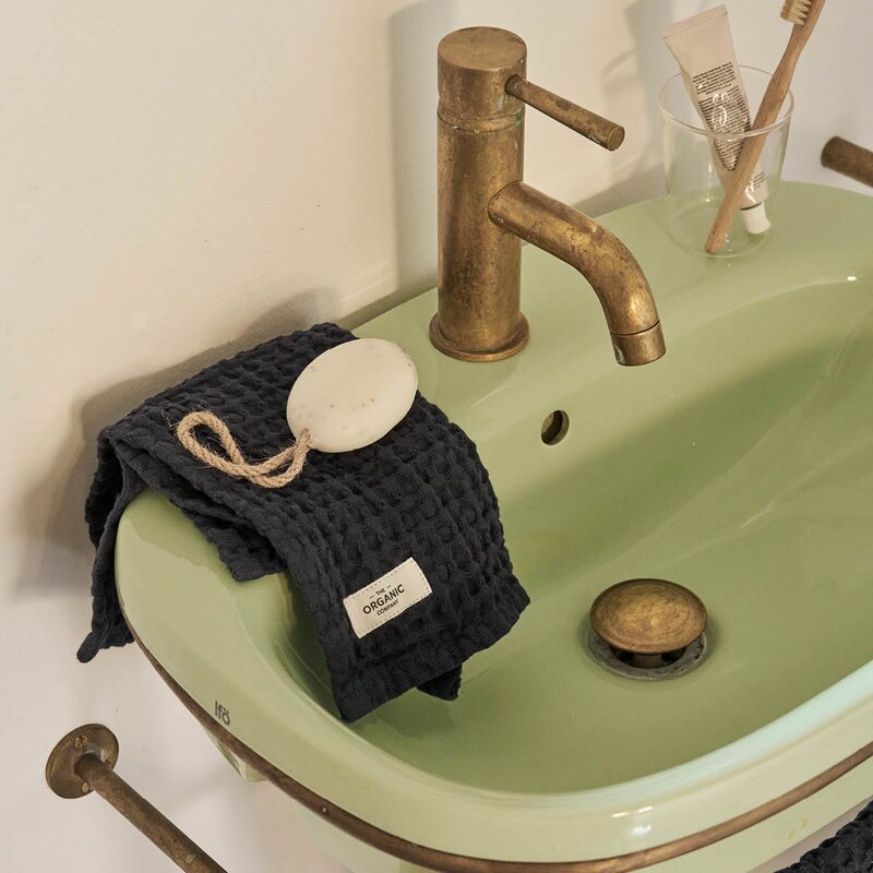 The Organic Company Big Waffle vaskeklut 25x40 cm 3 stk dark green