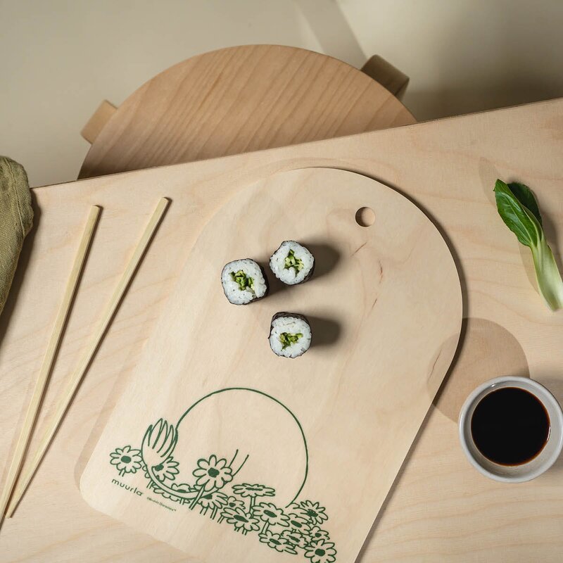 Muurla Mummi skjærebrett 31x21 cm Sommerflørt