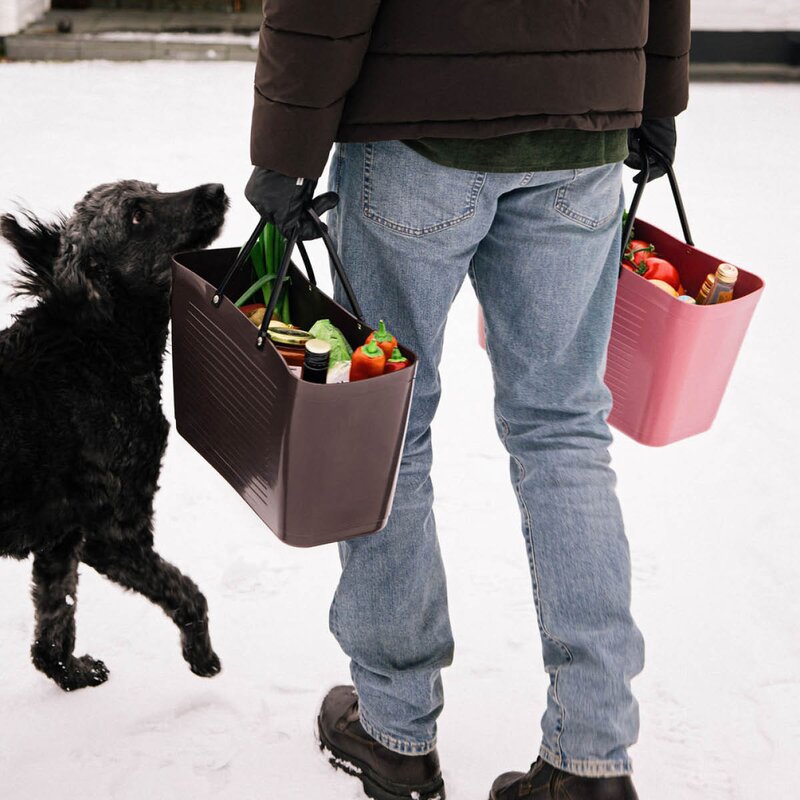 Hinza Green Plastic veske stor 15 L brun