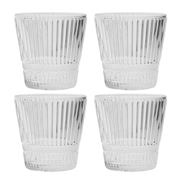 House Doctor Vannglass 8 cm 4 stk klar