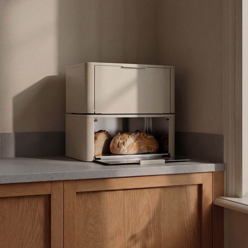 Stelton SR brødboks 18 cm sand