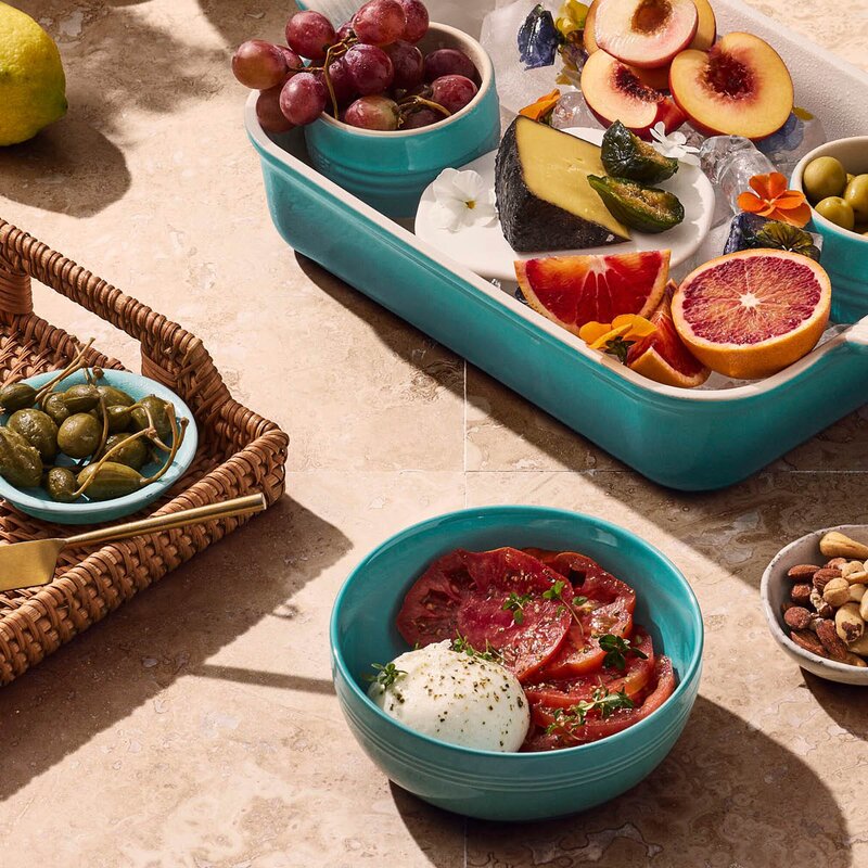 Le Creuset Signature serveringsskål 24 cm Bleu Riviera