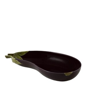 Bordallo Pinheiro Aubergine serveringsbolle 1,6L lilla/grønn