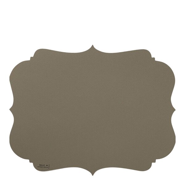 MiLLE W NORDISK DESIGN Vintage bordbrikke 44x35 cm grå