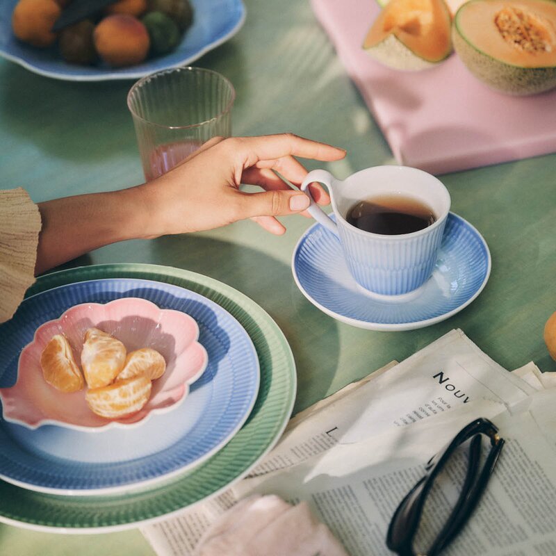 Royal Copenhagen Iris tallerken 22 cm blå