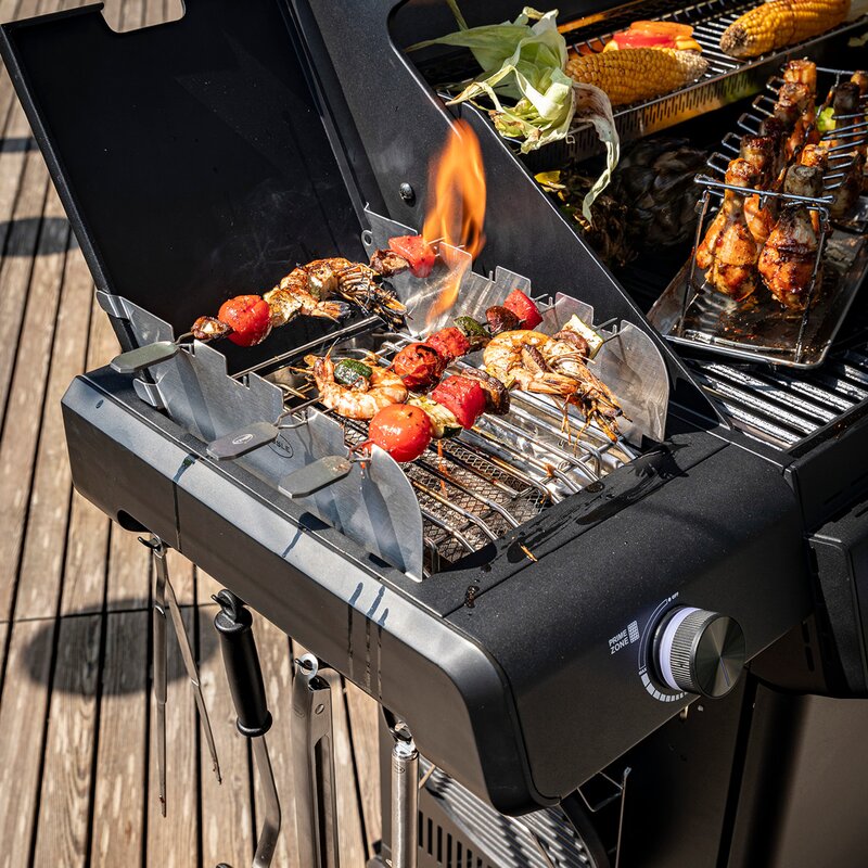Rösle AllFlame Hero 6 gassgrill 28000W svart