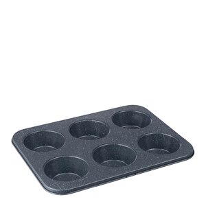 Denby Quantanium Finish muffinsform 6-kopper 35x26,5x4 cm