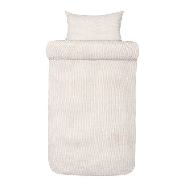 Høie Lykke krepp sengesett 140x220 cm muldvarp