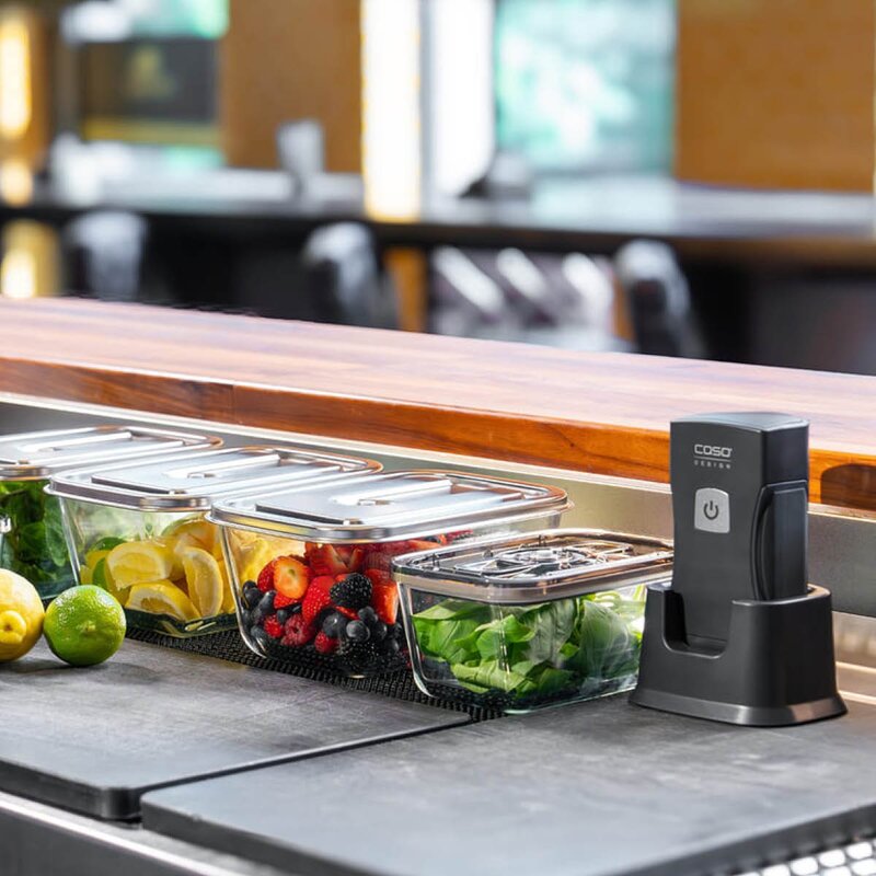 Caso Vacu OneTouch Pro vakuumsett svart