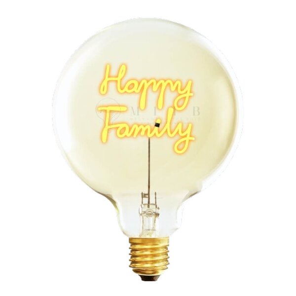 Elements Lighting MITB lyspære LED 17 cm Happy Family ravfarget