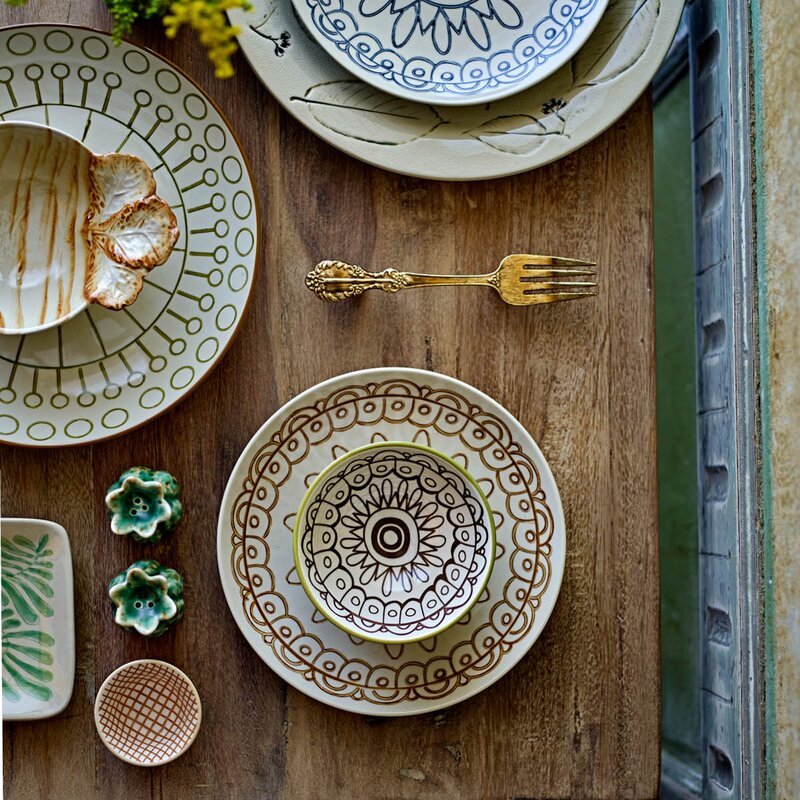 Creative Collection Maple tallerken 20 cm oransje