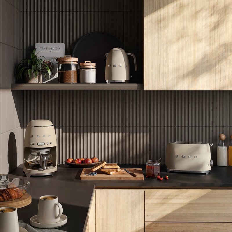 SMEG Kaffetrakter DCF02 1,4L moonlight