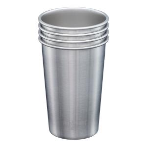 Klean Kanteen Steel Pint kopp 47 cl 4 stk børstet stål