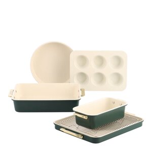 GreenPan Padova Reserve bakeformsett 6 deler Pine Green