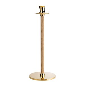 Hilke Alto Basso lysestake L 30 cm messing/eik