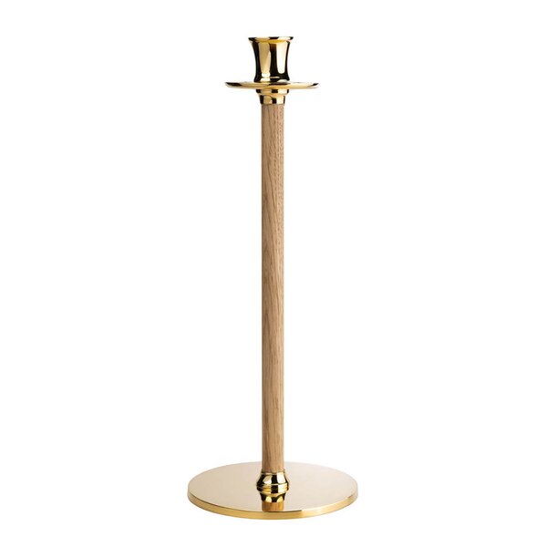 Hilke Alto Basso lysestake L 30 cm messing/eik