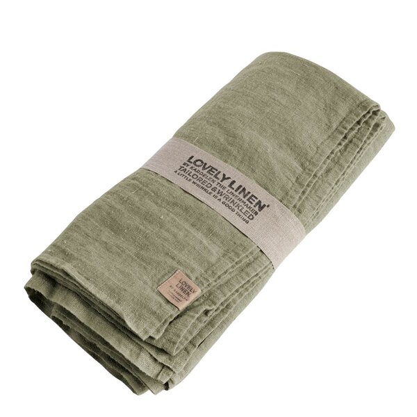 Lovley Linen Lovely bordduk lin 145x380 cm Avocado