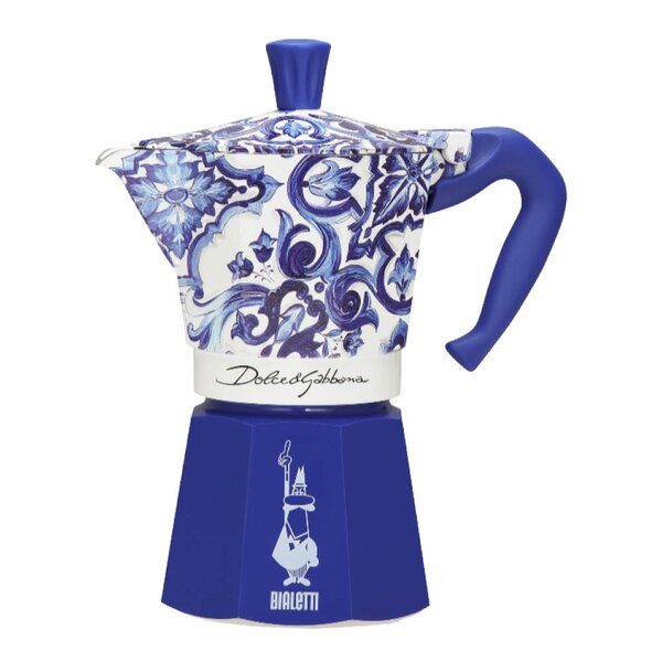 Bialetti D&G espressokoker 250 ml 6-kopper blå