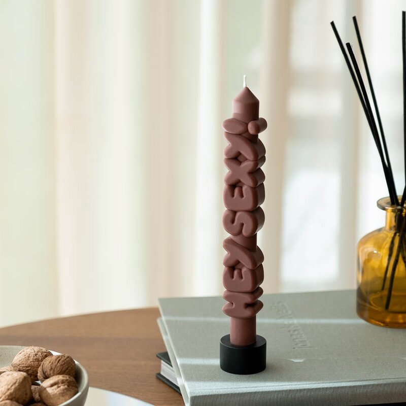 CandleHand 3D kronelys 23 cm HEY SEXY! mocha