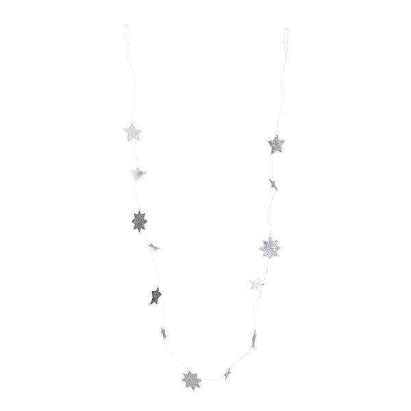 House Doctor Stars girlander 200 cm sølv