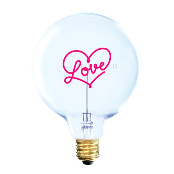 Elements Lighting MITB lyspære LED 17 cm Love rød