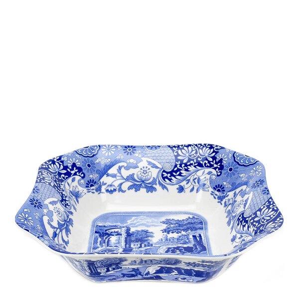 Spode Blue Italian salatskål 1,4L 24x24 cm blå/hvit