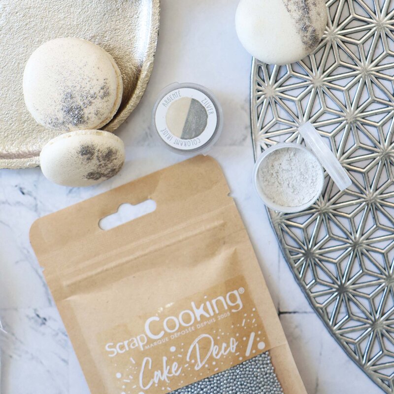ScrapCooking Kakestrø minikuler 80 g sølv