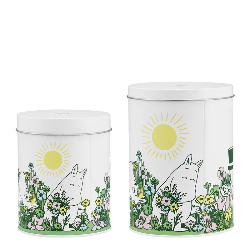 Muurla Mummi metallbokser I Hagen 2 stk hvit